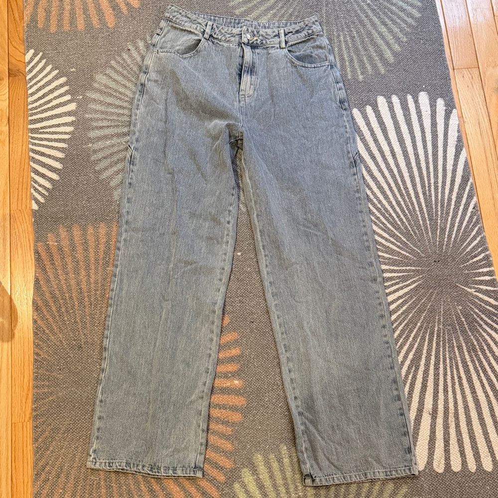Princess Polly High-Rise Straight Wide Leg Jeans